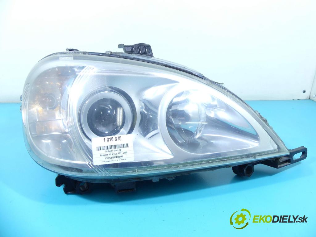 Mercedes ML W163 1997-2005 4.0 CDI 250 HP automatic 184 kW 3996 cm3 5- Reflektor: pravý  (Pravé)