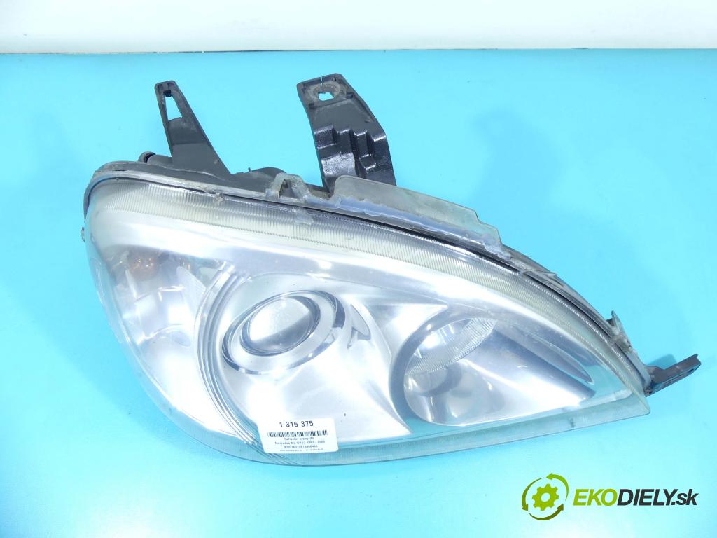 Mercedes ML W163 1997-2005 4.0 CDI 250 HP automatic 184 kW 3996 cm3 5- Reflektor: pravý  (Pravé)