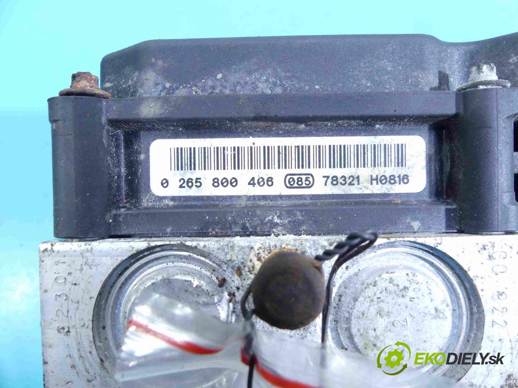 Peugeot 307 1.6 16V 109 HP manual 80 kW 1587 cm3 5- čerpadlo abs 0265800406 (Pumpy ABS)