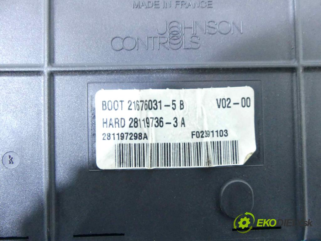 Peugeot 307 1.6 16V 109 HP manual 80 kW 1587 cm3 5- modul riadiaca jednotka 9663510280 (Ostatné)