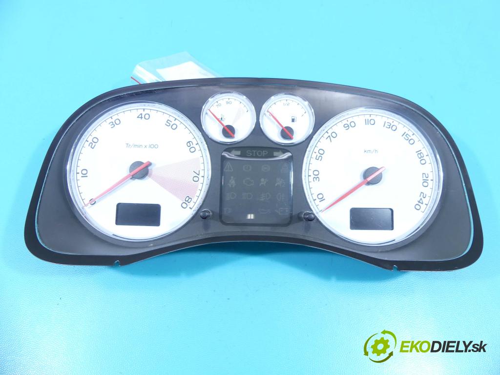 Peugeot 307 1.6 16V 109 HP manual 80 kW 1587 cm3 5- prístrojovka/ budíky 9661323080 (Prístrojové dosky, displeje)