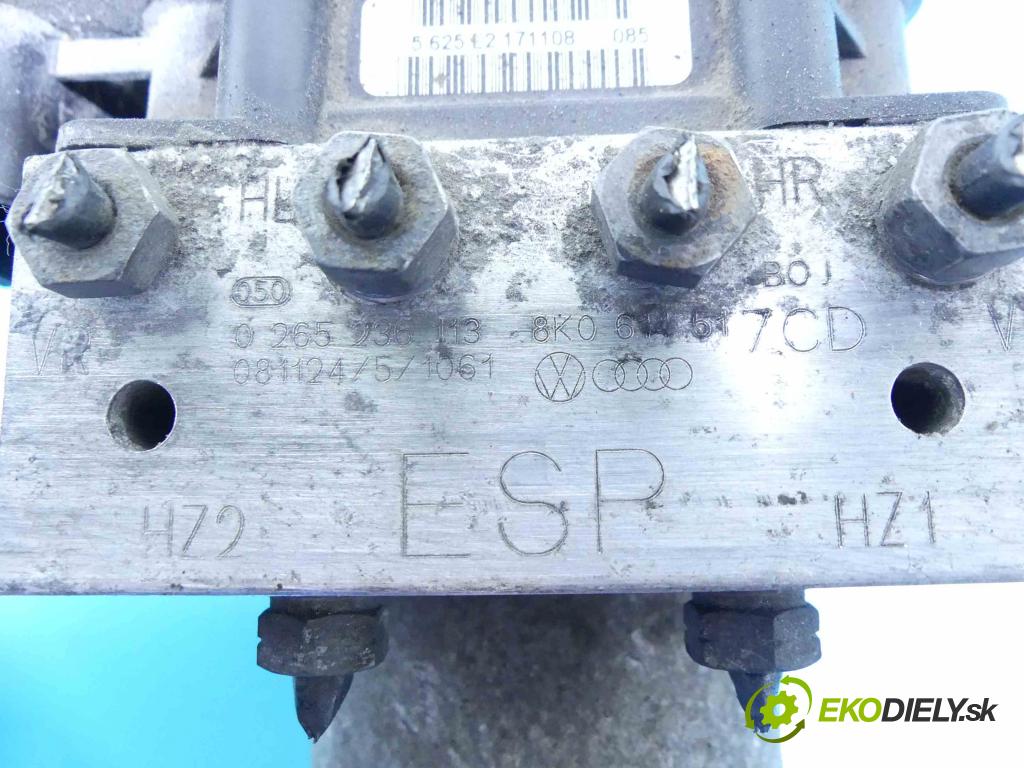 Audi A4 B8 2007-2015 2.0 TDI 143 HP automatic 105 kW 1968 cm3 4- čerpadlo abs 8K0907379AE (Pumpy ABS)