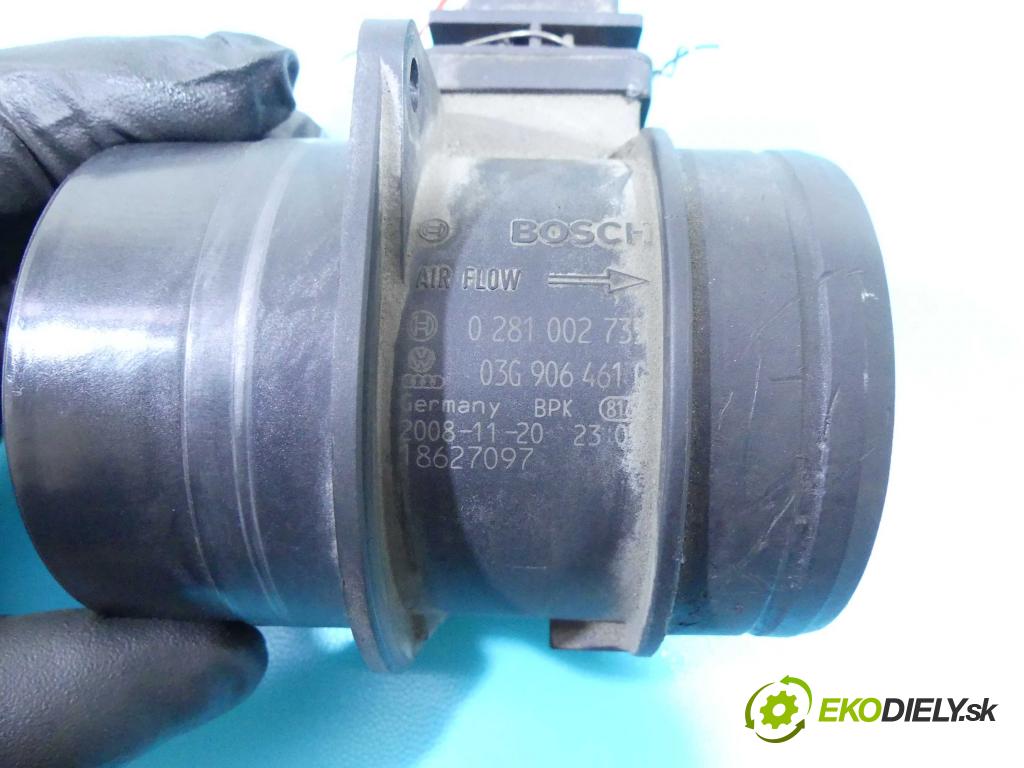 Audi A4 B8 2007-2015 2.0 TDI 143 HP automatic 105 kW 1968 cm3 4- průtokoměr: 0281002735 (Váhy vzduchu)