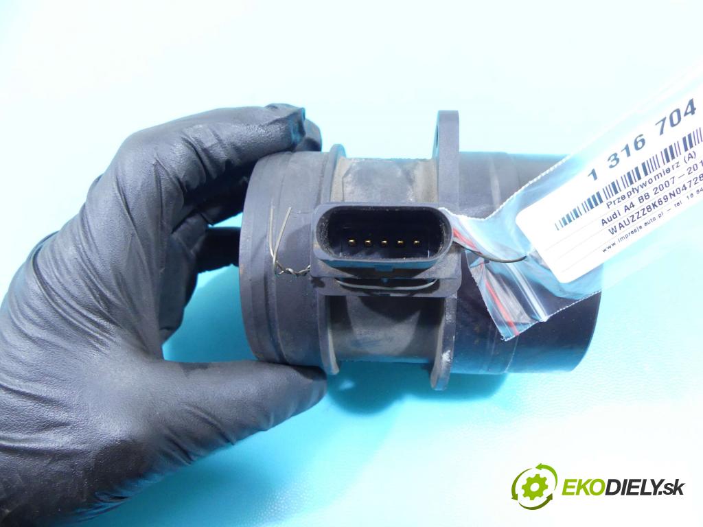 Audi A4 B8 2007-2015 2.0 TDI 143 HP automatic 105 kW 1968 cm3 4- průtokoměr: 0281002735 (Váhy vzduchu)