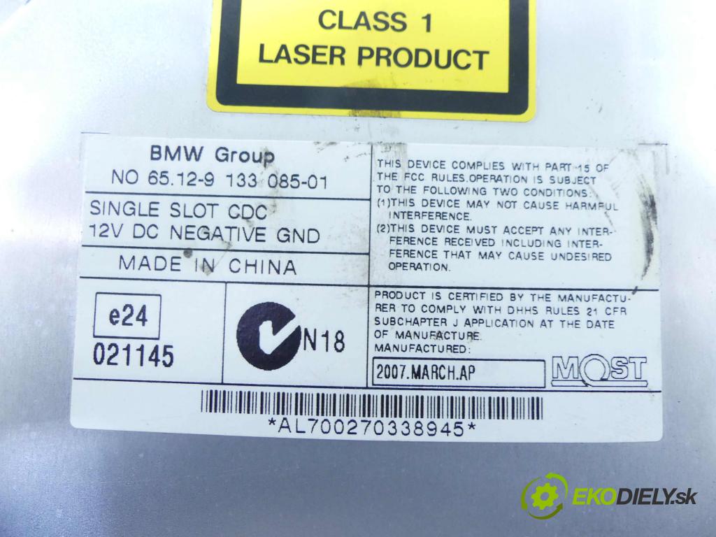 Bmw X5 E70 2006-2013 3.0d 235 HP automatic 173 kW 2993 cm3 5- Menič: cd 9133085 (CD meniče)