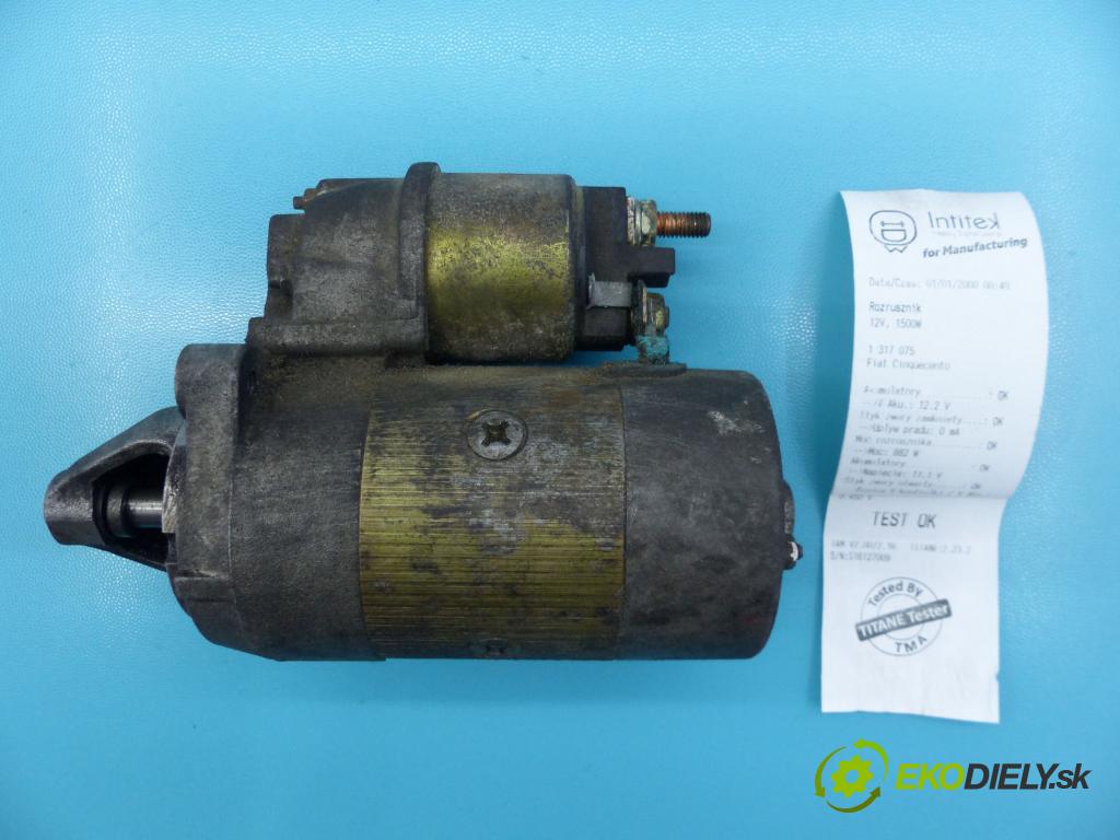 Fiat Cinquecento 0.9 39 HP manual 29 kW 899 cm3 3- štartér  (Štartéry)