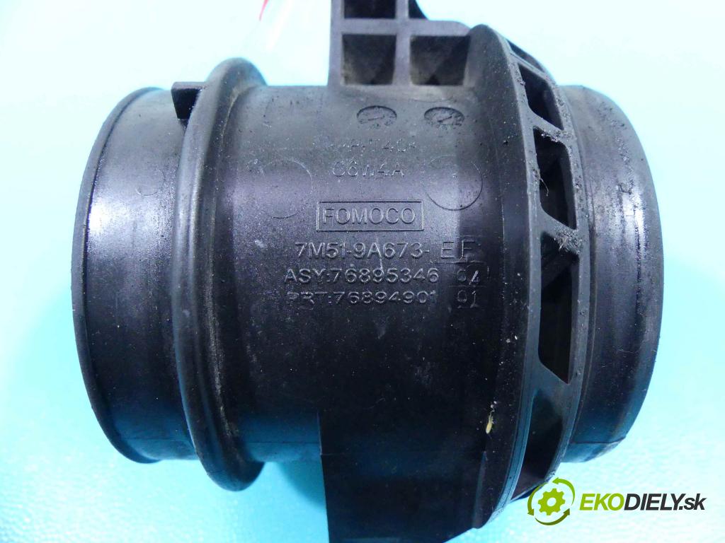 Ford Focus Mk2 2004-2011 1.6 tdci 109 HP manual 80 kW 1560 cm3 5- průtokoměr: 7M51-9A673-EF (Váhy vzduchu)