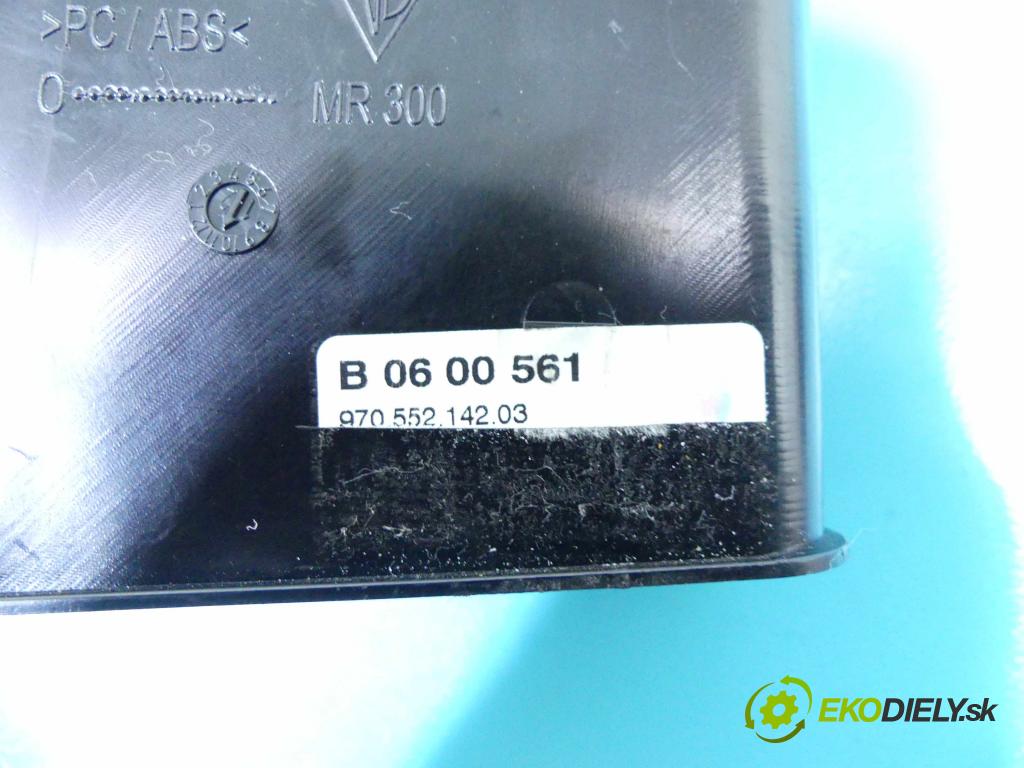 Porsche Panamera I 970 2009-2016 4.8 V8 400KM: automatic 294 kW 4806 cm3 5- Mřížka: kúrenia stredová 970552142 (Mriežky kúrenia (fukáre))