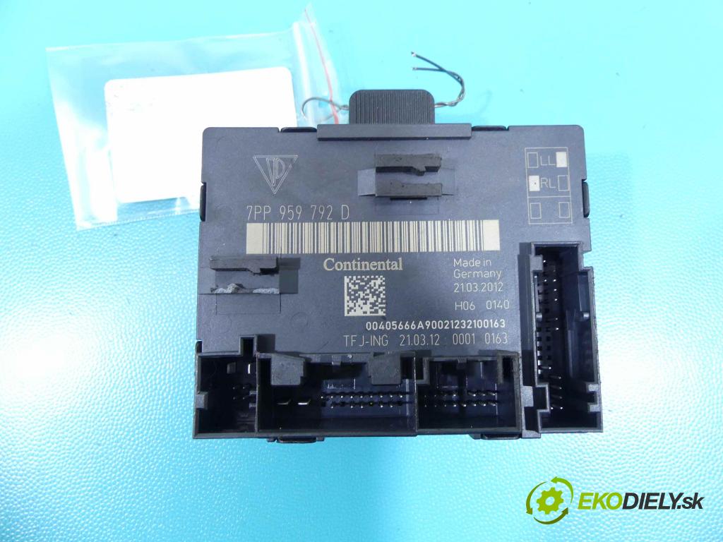 Porsche Panamera I 970 2009-2016 4.8 V8 400KM: automatic 294 kW 4806 cm3 5- modul riadiaca jednotka 7PP959792D (Ostatné)