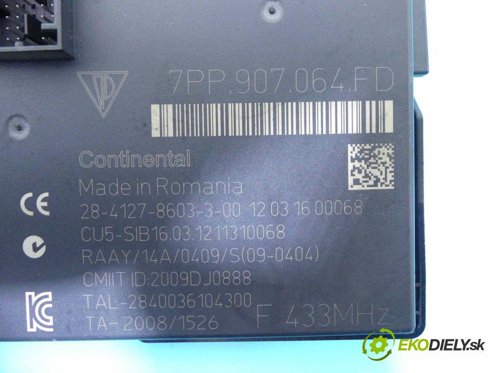 Porsche Panamera I 970 2009-2016 4.8 V8 400KM: automatic 294 kW 4806 cm3 5- modul riadiaca jednotka 7PP.907.064FD (Ostatné)