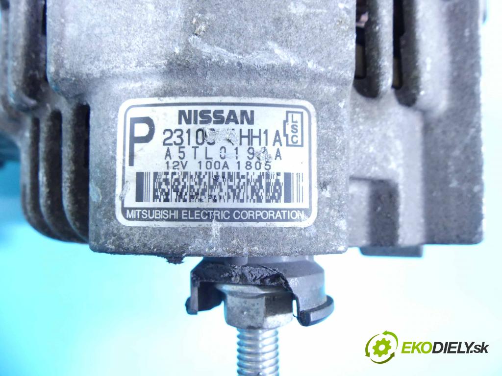 Nissan Micra K13 2010-2017 1.2 12V 80 hp manual 59 kW 1198 cm3 5- Alternator 231001HH1A (Alternátory)