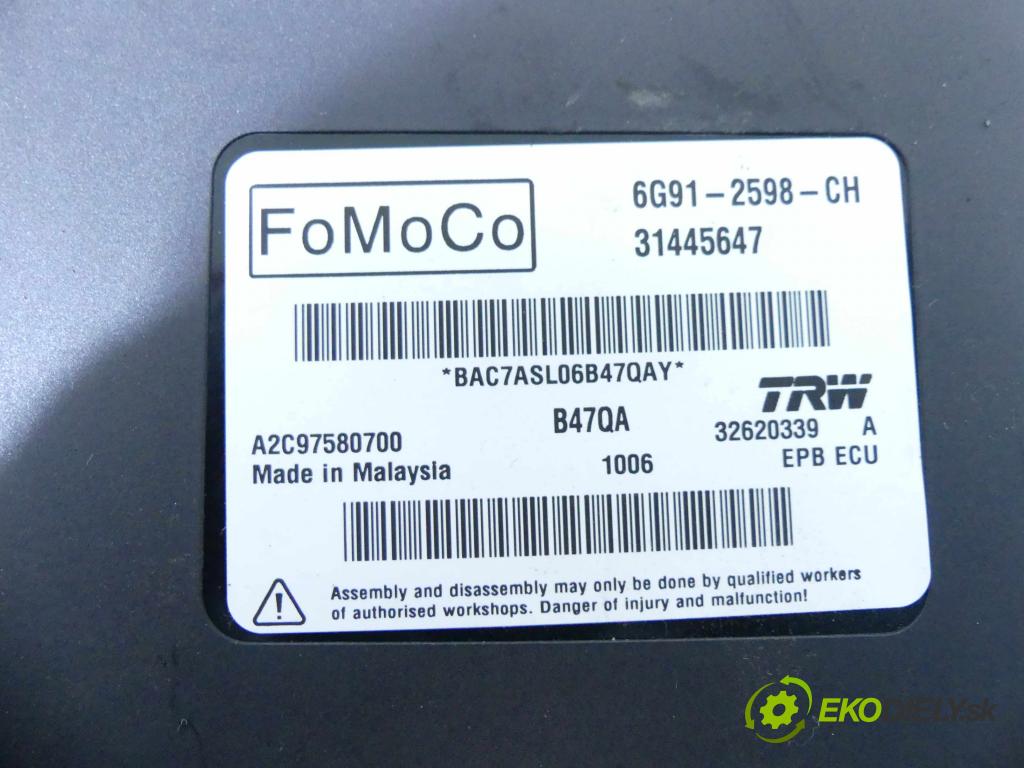 Volvo V60 I 2010-2018 2.0 D4 190 hp automatic 140 kW 1969 cm3 5- modul řídící jednotka 6G91-2598-CH (Ostatní)