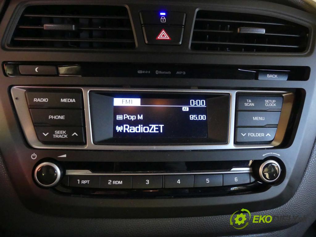 Hyundai i20 II 2014 -2020 1.2 16v 84KM manual 61,8 kW 1248 cm3 5- Radio originál 96170C8050RDR