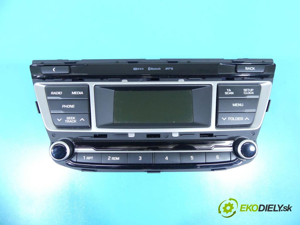 Hyundai i20 II 2014 -2020 1.2 16v 84KM manual 61,8 kW 1248 cm3 5- Radio originál 96170C8050RDR