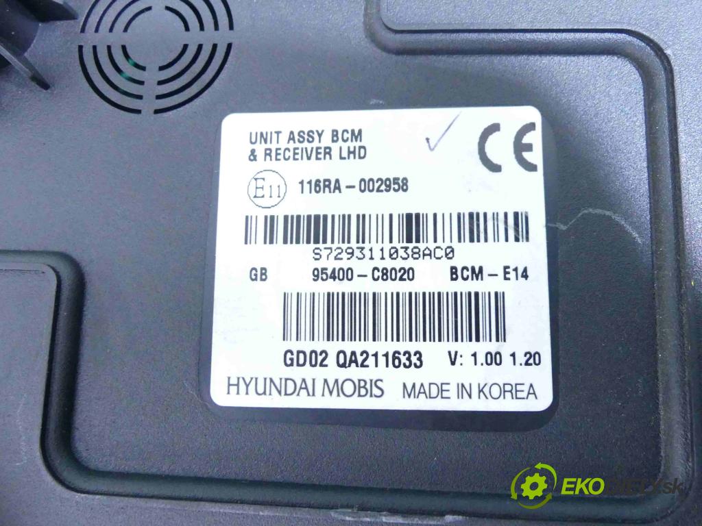 Hyundai i20 II 2014 -2020 1.2 16v 84KM manual 61,8 kW 1248 cm3 5- modul riadiaca jednotka 95400-C8020 (Ostatné)