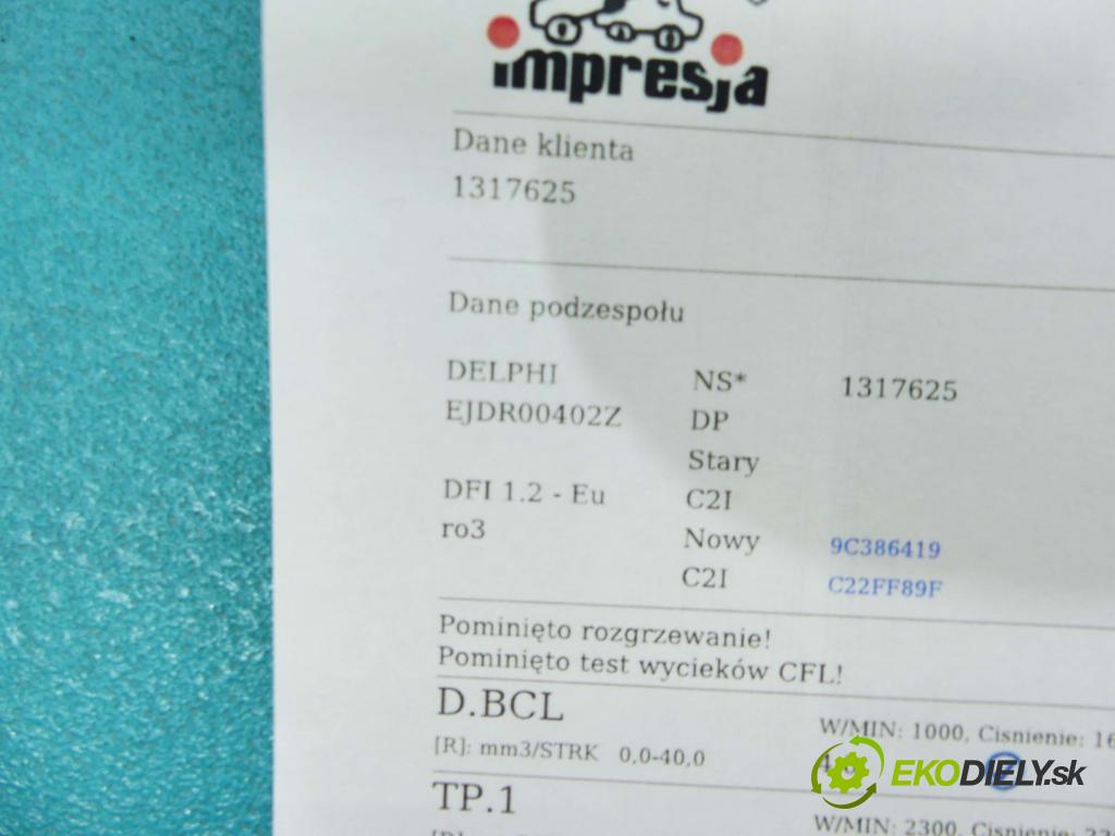 Ford Mondeo Mk3 2000-2007 2.0 tdci 129 HP manual 95 kW 1999 cm3 5- vstrek EJDR00402Z (Vstrekovače)