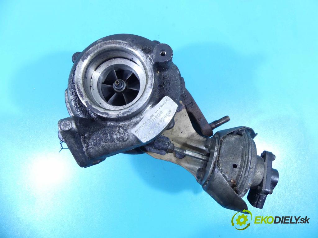 Peugeot 407 2.0 hdi 136 HP manual 100 kW 1997 cm3 5- turbodúchadlo, turbo 753556-2 (Turbodúchadlá (kompletné))