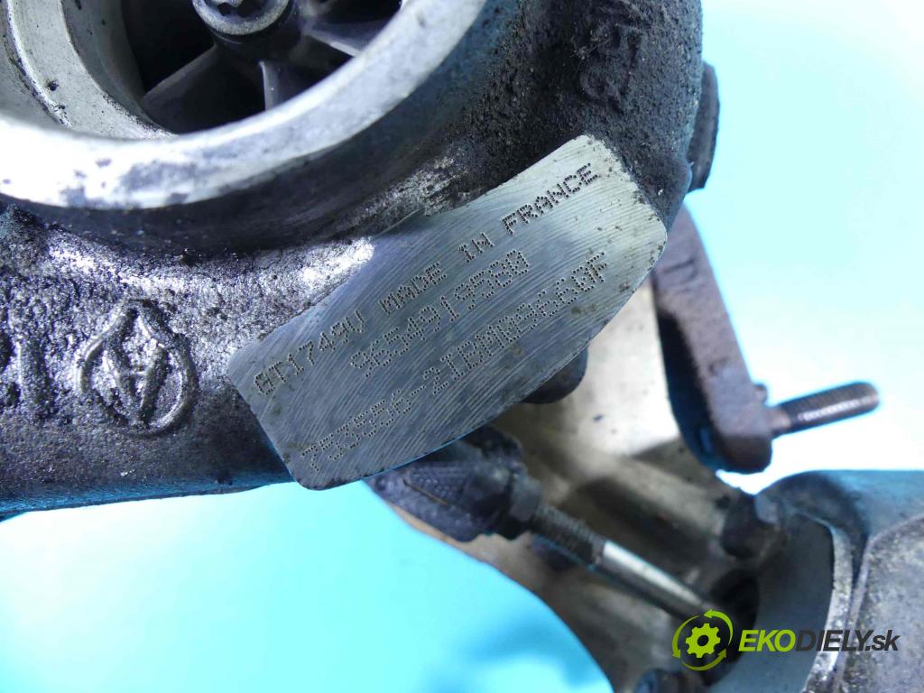 Peugeot 407 2.0 hdi 136 HP manual 100 kW 1997 cm3 5- turbodúchadlo, turbo 753556-2 (Turbodúchadlá (kompletné))