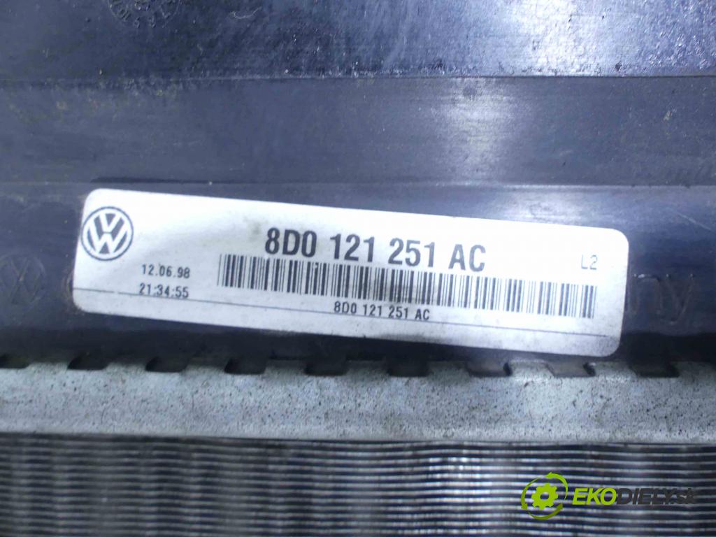 Vw Passat B5 1995-2005 1.6 101 HP manual 74 kW 1595 cm3 4- chladič 8D0121251AC (Chladiče)
