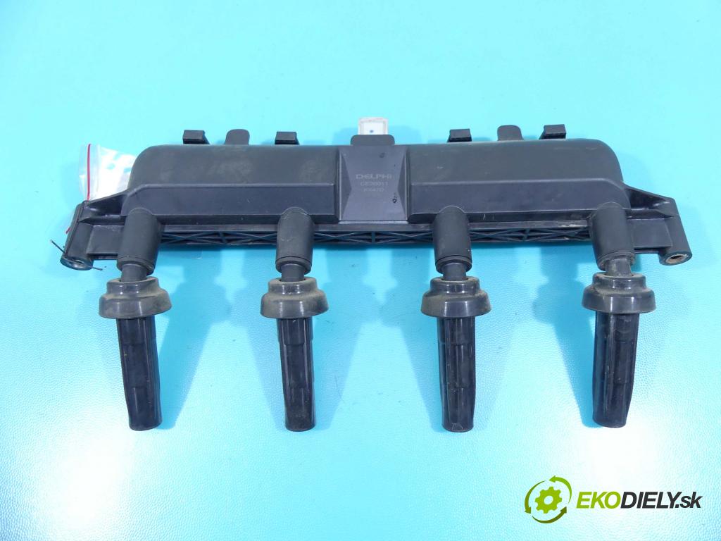 Peugeot 307 1.4 8v 75 HP manual 55 kW 1360 cm3 3- cievka zapaľovacia  (Zapaľovacie cievky, moduly)