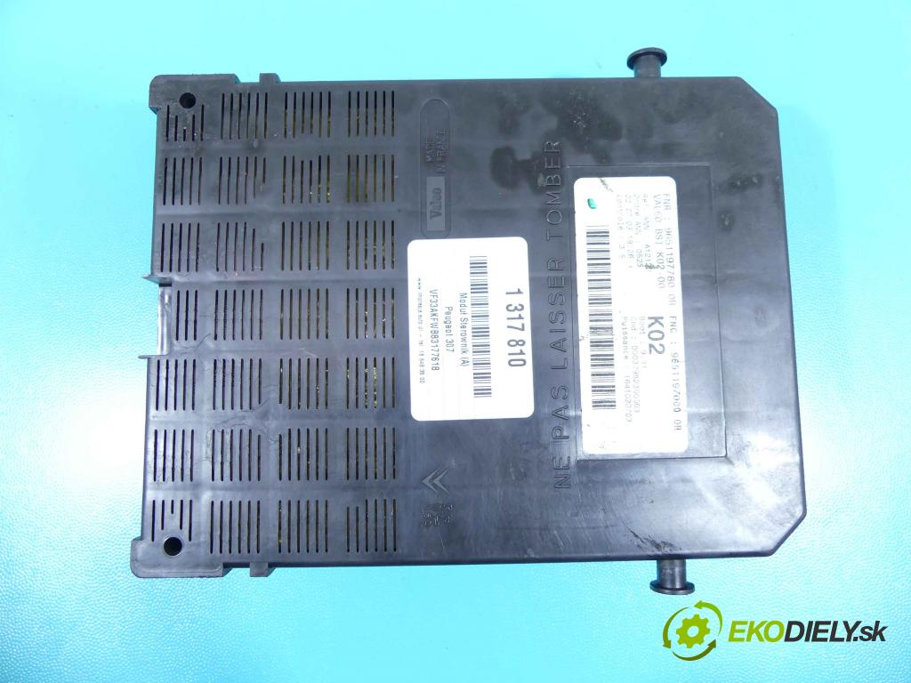 Peugeot 307 1.4 8v 75 HP manual 55 kW 1360 cm3 3- modul riadiaca jednotka 9651197780 (Ostatné)
