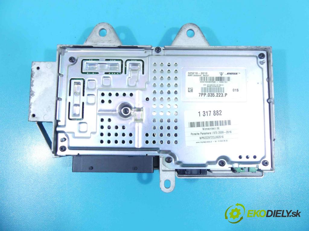 Porsche Panamera I 970 2009-2016 4.8 V8 400KM: automatic 294 kW 4806 cm3 5- Zesilovač: 7PP035223P (Zosilňovače)
