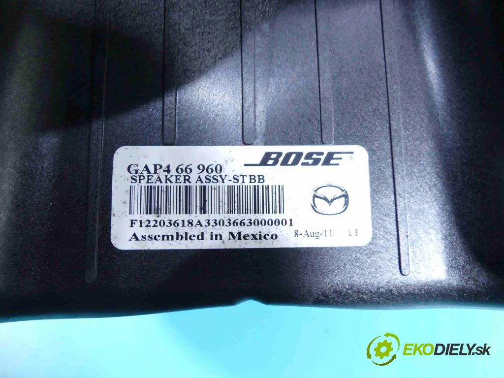 Mazda 6 II GH 2007-2012 2.0 16v DISI 155 HP manual 114 kW 1999 cm3 5- Subwoofer: GAP466960 (Audio zariadenia)