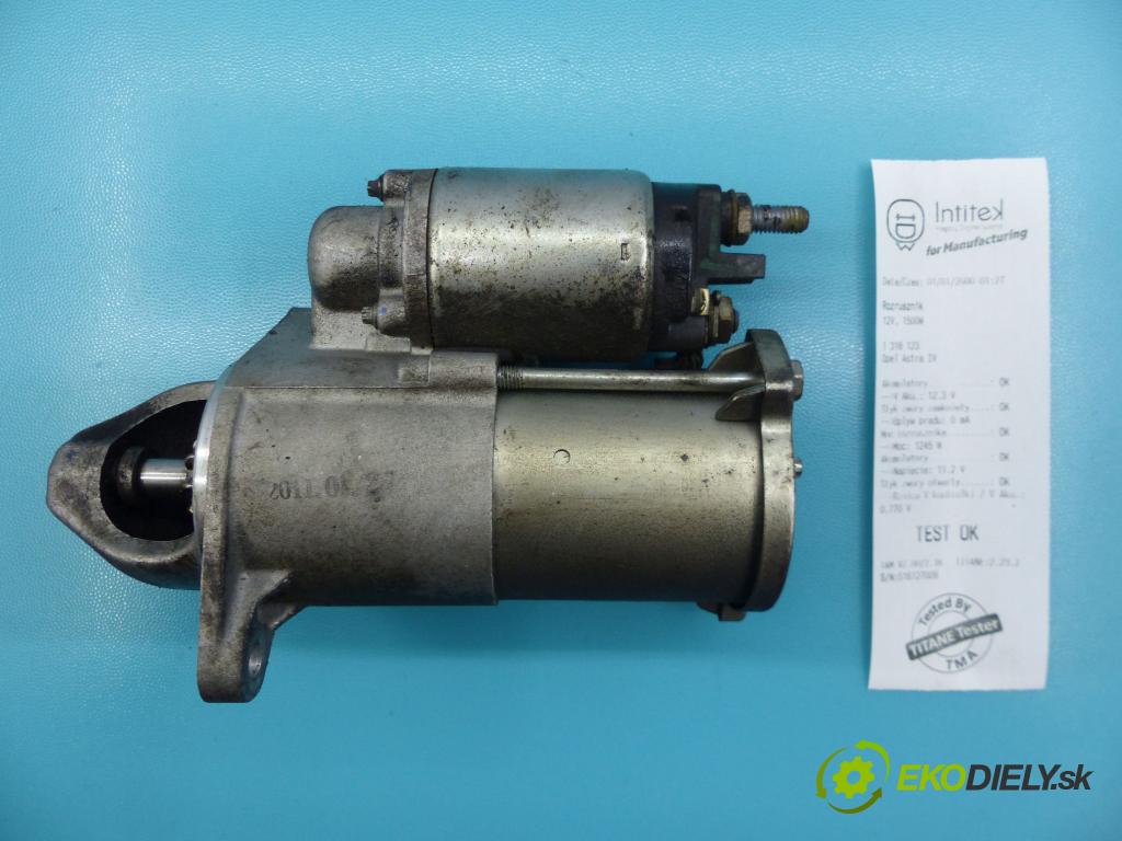 Opel Astra IV 2009-2015 1.6 16V 116 HP manual 85 kW 1598 cm3 5- štartér 1986S01162 (Štartéry)