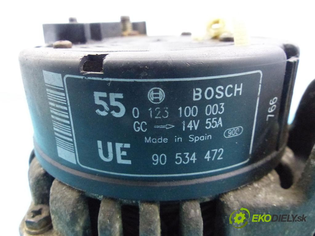 Opel Astra II 1998-2009 1.2 16V 75 hp manual 55 kW 1199 cm3 5- Alternator 0123100003 (Alternátory)