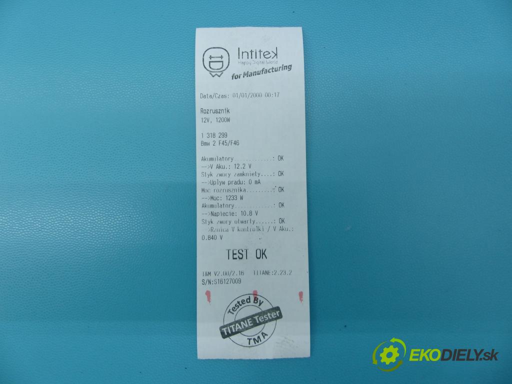 Bmw 2 F45/F46 2014-2022 2.0d 150 HP automatic 110 kW 1995 cm3 5- štartér 8570845-06 (Štartéry)