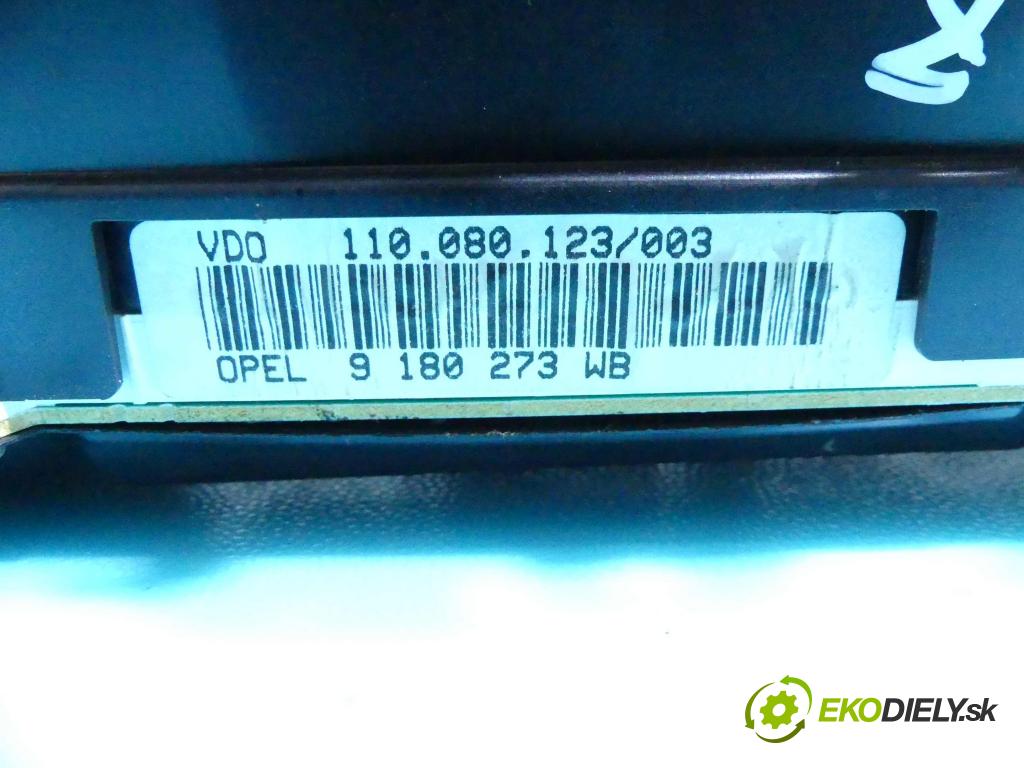 Opel Vectra C 2002-2008 1.8 16v 122 HP manual 90 kW 1796 cm3 4- prístrojovka/ budíky 9180273WB (Prístrojové dosky, displeje)