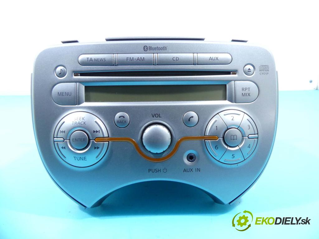 Nissan Micra K13 2010-2017 1.2 16V 80 HP manual 59 kW 1198 cm3 5- Radio originál 281851HA0A