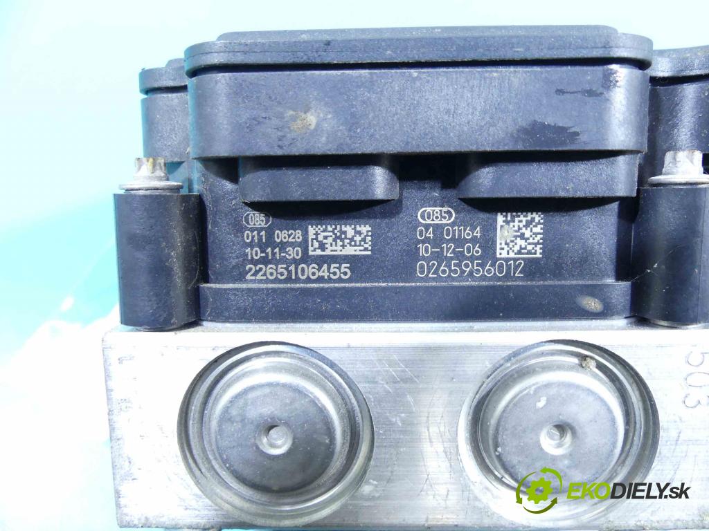 Nissan Micra K13 2010-2017 1.2 16V 80 HP manual 59 kW 1198 cm3 5- čerpadlo abs 0265956012 (Pumpy ABS)