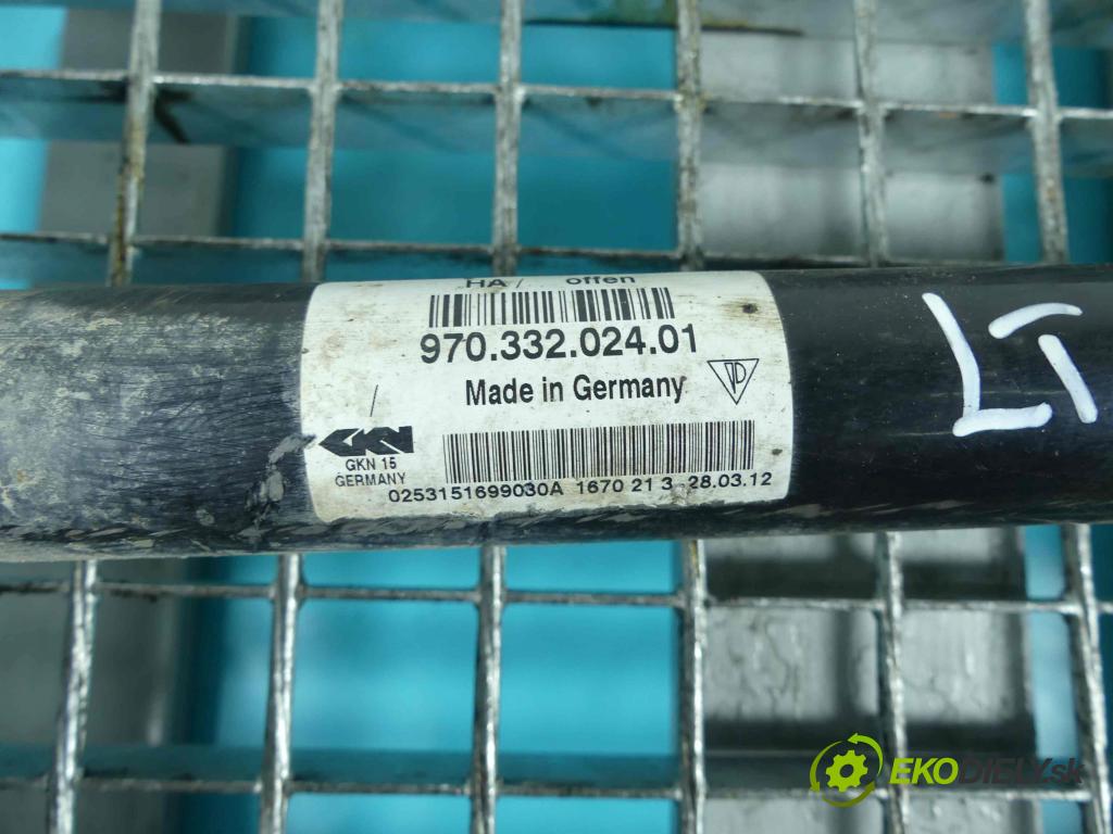 Porsche Panamera I 970 2009-2016 4.8 V8 400KM: automatic 294 kW 4806 cm3 5- poloos ľavé 97033202401 (Poloosy)