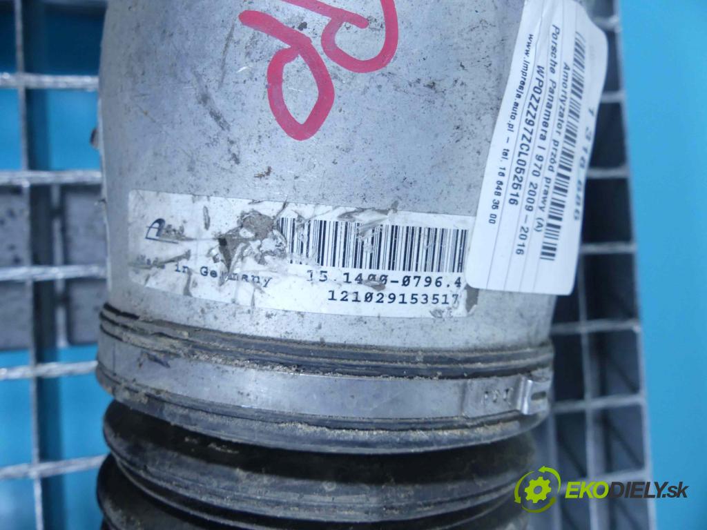 Porsche Panamera I 970 2009-2016 4.8 V8 400KM: automatic 294 kW 4806 cm3 5- tlmič predné pravý 97034305217 (Kľučka dverí ostatné)