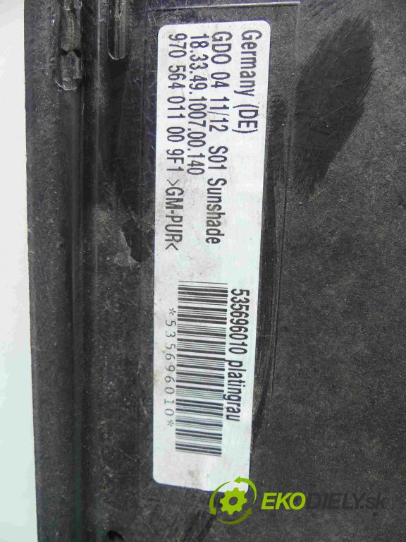 Porsche Panamera I 970 2009-2016 4.8 V8 400KM automatic 294 kW 4806 cm3 5- Střešní okno: 0390200076 (Okna karoserie)