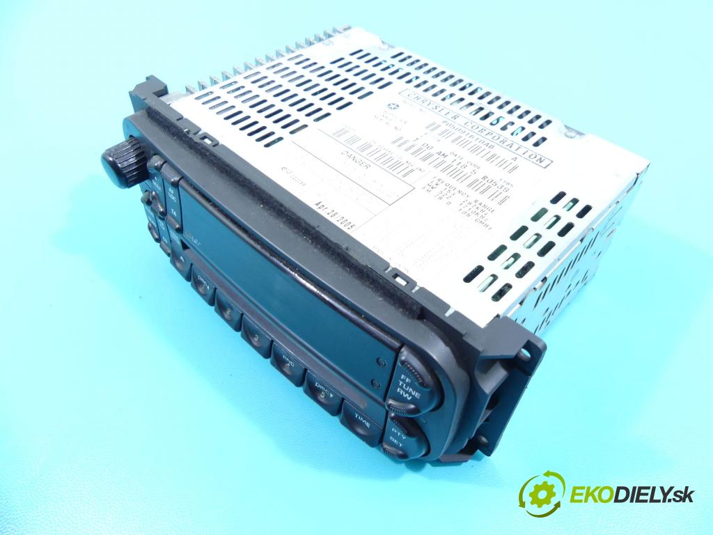 Chrysler Voyager IV 2000-2007 2.8 crd: 150 HP manual 110 kW 2776 cm3 5- Radio originál P05091610AB