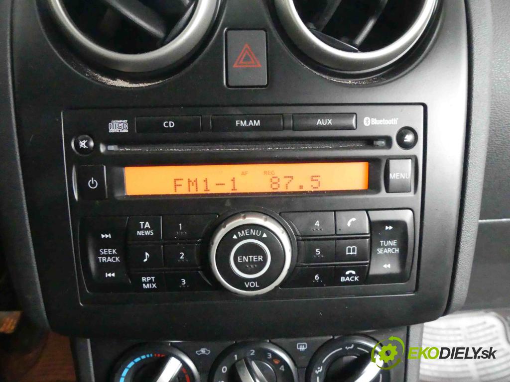 Nissan Qashqai I J10 2006-2013 2.0 dci 150 HP manual 110 kW 1995 cm3 5- Radio originál 28185JD05A
