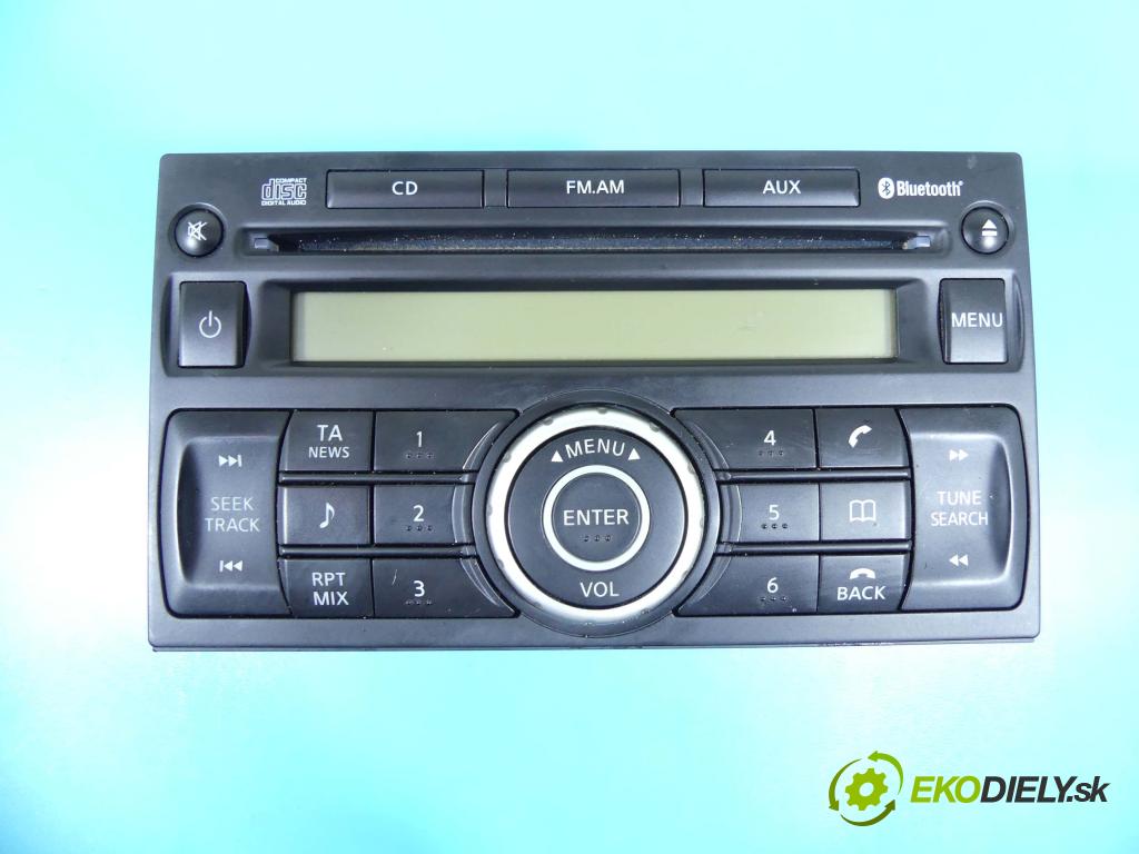 Nissan Qashqai I J10 2006-2013 2.0 dci 150 HP manual 110 kW 1995 cm3 5- Radio originál 28185JD05A