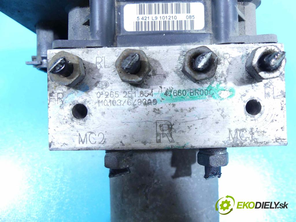 Nissan Qashqai I J10 2006-2013 2.0 dci 150 HP manual 110 kW 1995 cm3 5- čerpadlo abs 0265251854 (Pumpy ABS)