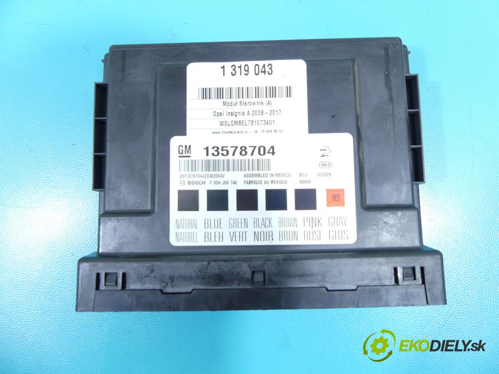 Opel Insignia A 2008-2017 2.0 cdti 131 HP automatic 96 kW 1956 cm3 5- modul riadiaca jednotka 13578704 (Ostatné)