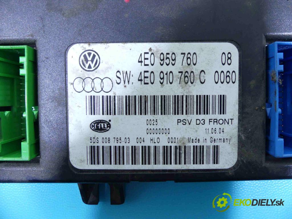 Audi A8 D3 2002-2009 3.0 tdi 232KM automatic 171 kW 2967 cm3 4- modul riadiaca jednotka 4E0959760 (Ostatné)