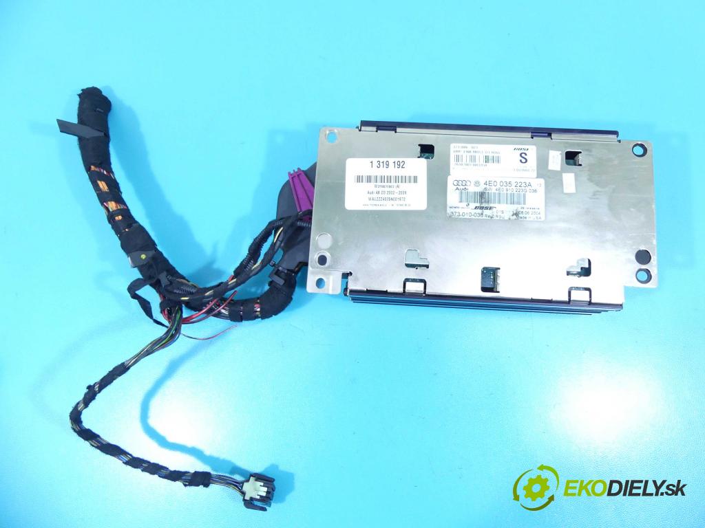 Audi A8 D3 2002-2009 3.0 tdi 232KM automatic 171 kW 2967 cm3 4- Zesilovač: 4E0035223A (Zosilňovače)