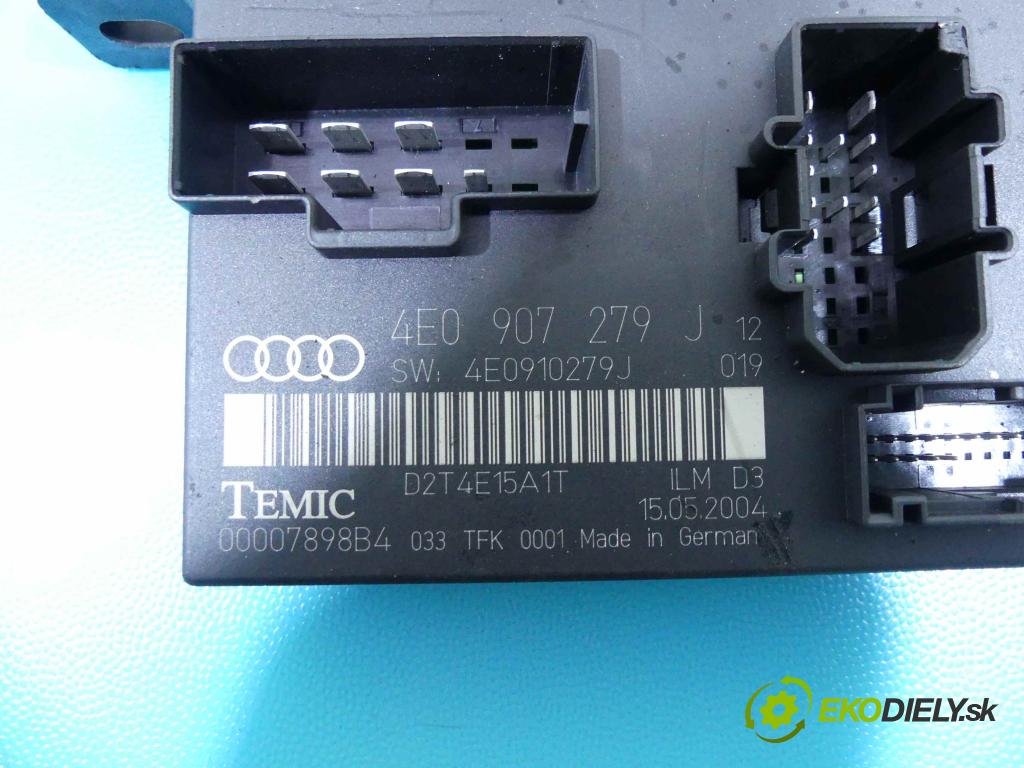 Audi A8 D3 2002-2009 3.0 tdi 232KM automatic 171 kW 2967 cm3 4- modul riadiaca jednotka 4E0907279J (Ostatné)