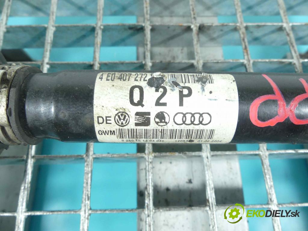 Audi A8 D3 2002-2009 3.0 tdi 232KM automatic 171 kW 2967 cm3 4- poloos pravé 4E0407272 (Poloosy)