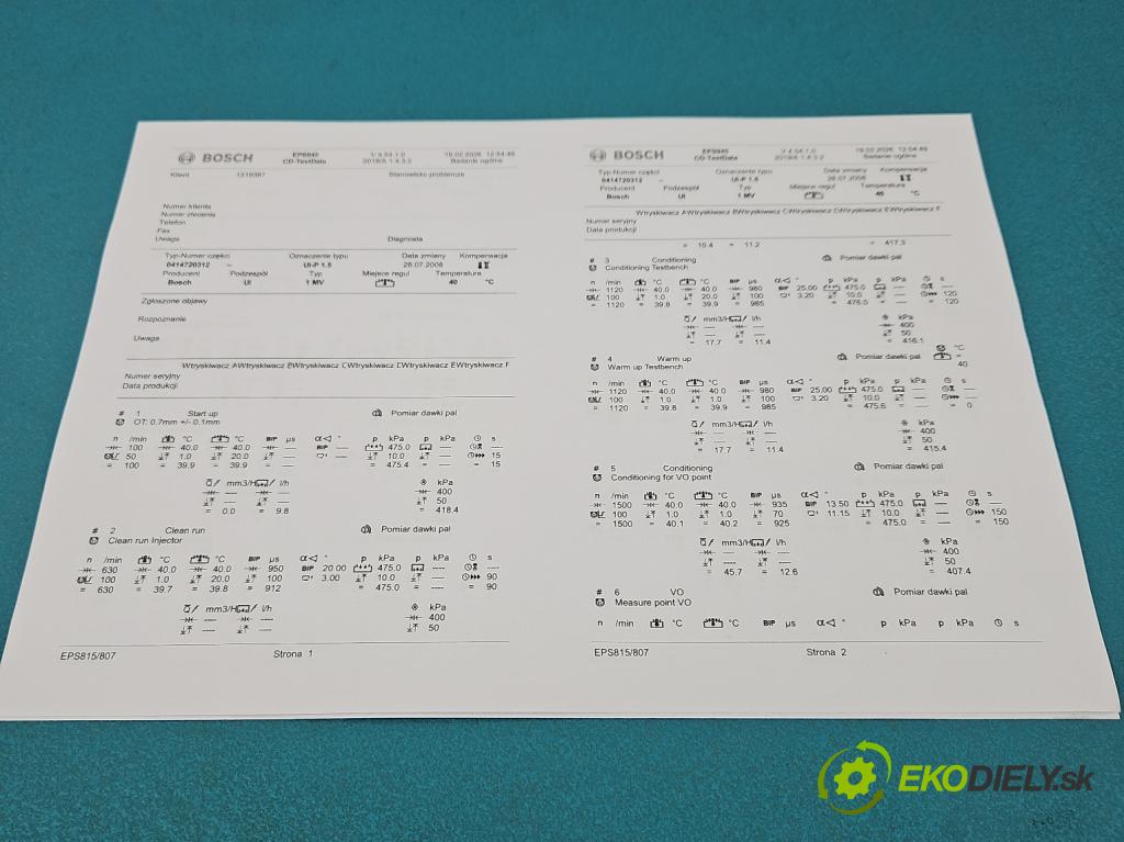 Vw Passat B6 2005-2010 2.0 tdi 140 hp manual 103 kW 1968 cm3 5- vstřikovací čerpadlo 0414720312 (Vstřikovač paliva)