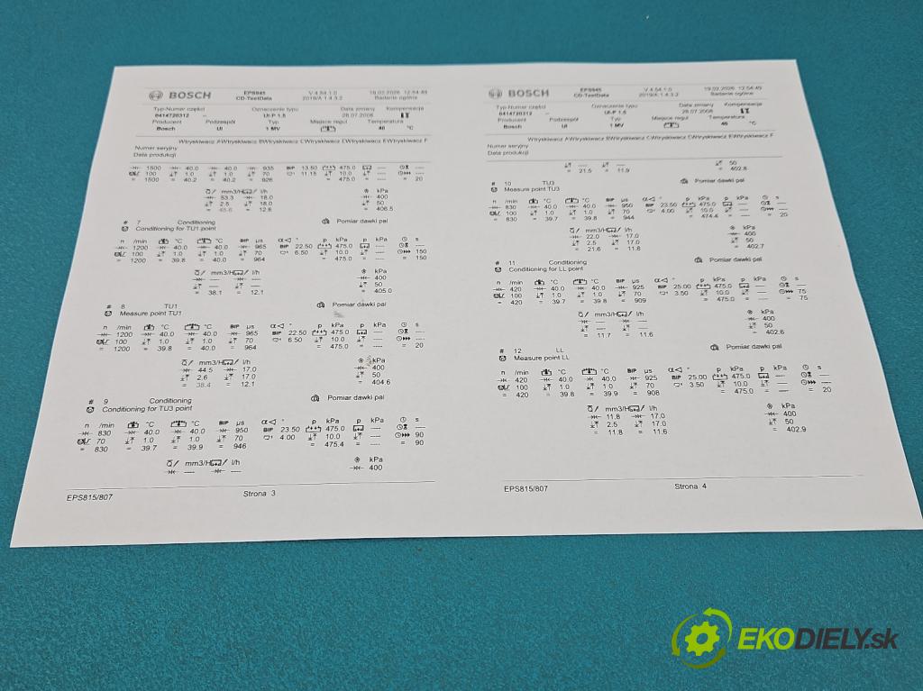 Vw Passat B6 2005-2010 2.0 tdi 140 hp manual 103 kW 1968 cm3 5- vstřikovací čerpadlo 0414720312 (Vstřikovač paliva)