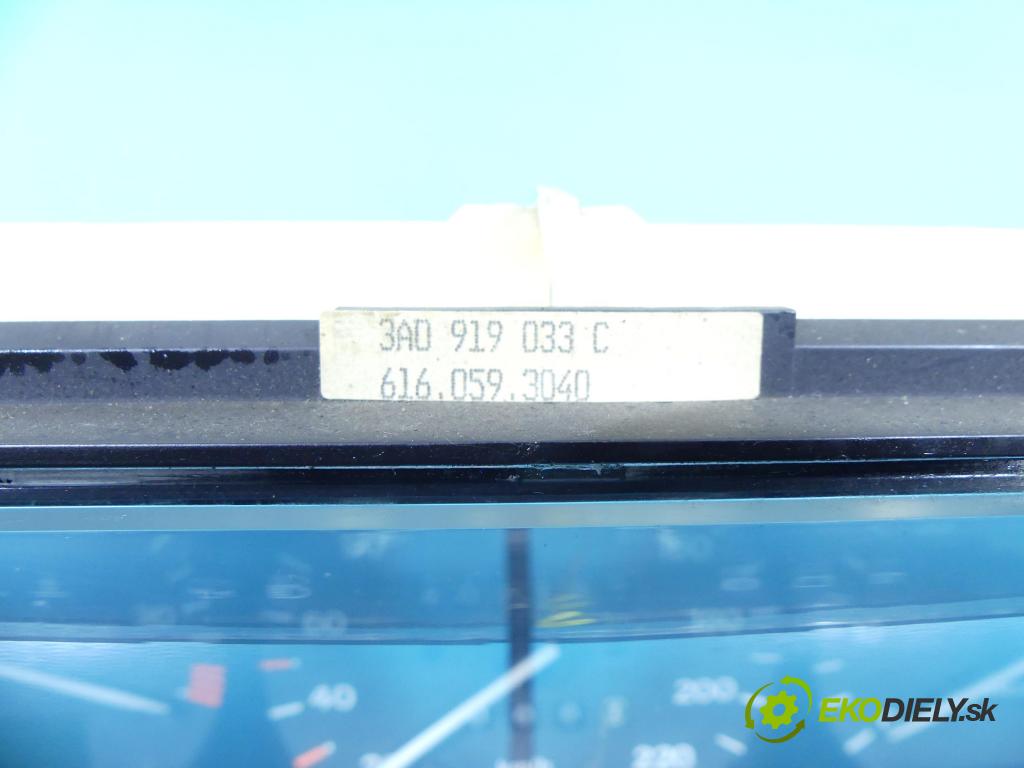 Vw Passat B4 1993-1997 1.9 tdi 90 HP manual 66 kW 1896 cm3 5- prístrojovka/ budíky 3A0919033C (Prístrojové dosky, displeje)