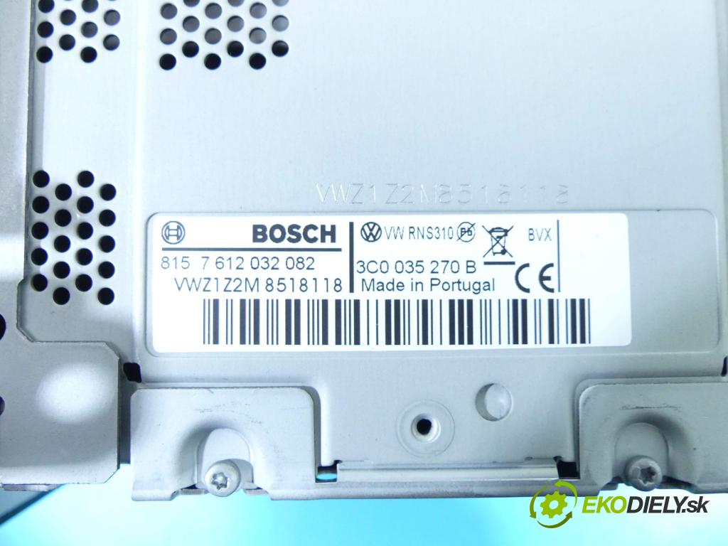 Vw Golf VI 2008-2013 1.6 tdi 105 HP automatic 77 kW 1598 cm3 5- Radio originál 3C0035270B