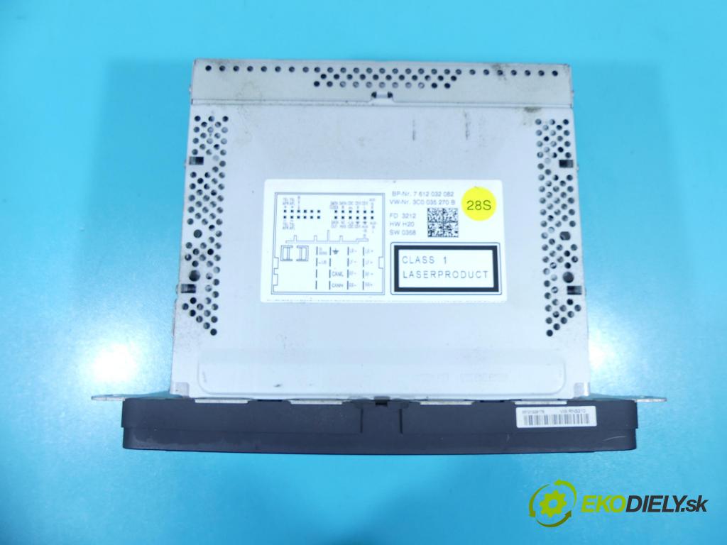 Vw Golf VI 2008-2013 1.6 tdi 105 HP automatic 77 kW 1598 cm3 5- Radio originál 3C0035270B